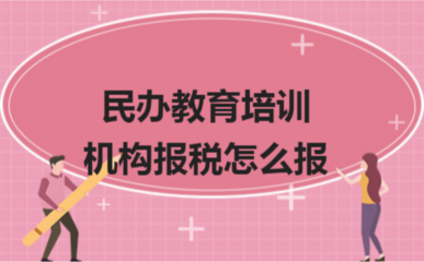 民辦教育培訓(xùn)機(jī)構(gòu)報(bào)稅指南 如何合規(guī)申報(bào)